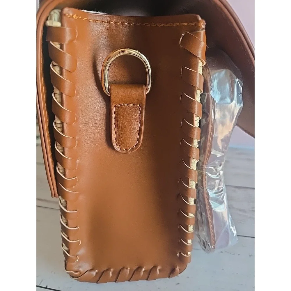 Crossbody BAG ‎ BROWN WOVEN URBAN EXPRESSION NEW